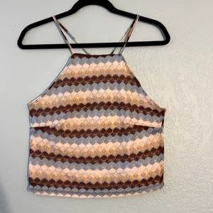 Derek Heart Crochet Top L